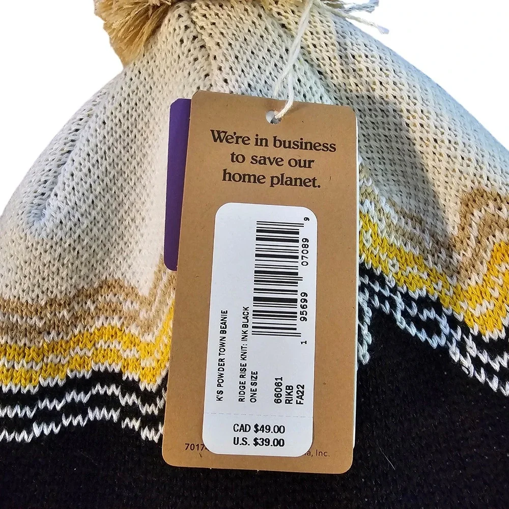 Patagonia Youth Powder Town Beanie NWT‎